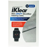 iKlear 手机清洁布 平板电脑触摸屏幕清洁超细纤维DMT布IK-12DMT 擦拭布 12片装