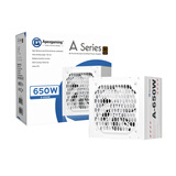 ApexgamingA-650W电源  80铜牌认证 整体白色 12V大电流 直出 智能风扇 DC-DC 独立配置继电器设计
