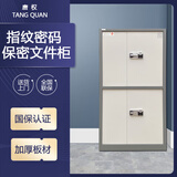 唐权（TANG QUAN）大唐保密柜指纹密码锁档案文件存放柜抽屉储物收纳柜钢制资料柜 通双节 DAT-1900