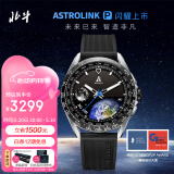 北斗手表Astrolink P卫通混合智能腕表太阳能血氧ECG离线支付商务表男 Astrolink P-陶瓷版银针款-银色