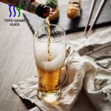 东洋佐佐木（TOYO-SASAKI GLASS）日本进口东洋佐佐木玻璃杯本格琥珀色精酿小麦啤酒杯日式家用杯子 琥珀啤酒杯【锤纹/单个】 360ml
