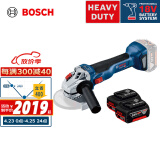 博世（BOSCH）GWS 18V-10 18V锂电充电式角磨机切割机打磨机磨光机 双电