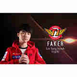 狼天影 faker海报李相赫大魔王贴画ＬＯＬ宿舍墙贴定制贴纸寝室房间 faker 1 40*60cm