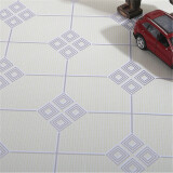 亿多【原料白芯】 亿多2.4mm加厚型家用地板革耐磨防水pvc地板塑胶地板贴防滑 地板胶 2.2mm牛力革-中国结型号