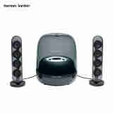 哈曼卡顿（Harman/Kardon）蓝牙音箱无线有线家用桌面电脑音响 低音炮 水晶4代SoundSticks4黑色