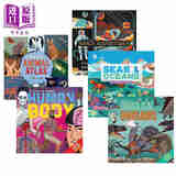 英文原版科普绘本科学知识百科图谱5册 The Atlas of 动物Animal 恐龙Dinosaurs 太空Space Adventures Human Body