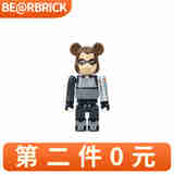 BE@RBRICK暴力熊积木熊漫威复联复仇者联盟HAPPY盲盒类玩具手办摆件礼物 冬兵100%