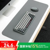 镭拓（Rantopad）S5 鼠标垫超大号 皮质皮革防水桌垫笔记本电脑办公鼠标垫 PU防滑键盘垫 深灰