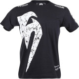 VENUMVENUM 巨人 T-SHIR经典系列 全棉 T恤搏击 拳击训练服 健身T恤 黑白色 S
