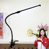 得利来学生护眼台灯led夹子灯书桌灯卧室床头灯夹式护眼学习阅读灯 黑+二档调光+暖光