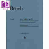 预售 HN853 Bruch Eight Pieces op83 f Clar Va Pn 进口艺术 布鲁赫 钢琴三重奏八首小品op83 总分谱