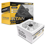 安钛克BP750 金牌直出电源  泰坦TiTAN系列TP650 TP750金牌全模组电源 搭瓦尔基里一体式水冷散热器套装 安钛克TiTAN 650W 金牌全模组电源 白色 搭配 瓦尔基里GL360 白色