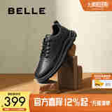 百丽休闲鞋男新款厚底运动健步鞋子A1447BM4 黑色-单里A1715 42 (260mm)