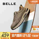 百丽厚底休闲运动男鞋2025秋季新款商场同款户外工装鞋8VN01CM5 卡其色 43 (265mm)