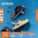CROCS卡骆驰贝雅卡骆班洞洞鞋轻便耐磨拖鞋一脚蹬休闲鞋|205089 深蓝/辣椒红-4CC（含智必星） 41 /42(260mm)