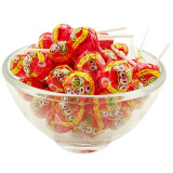 徐福记 多嘟棒棒棒糖散装称500g 年货水果草莓芒果牛奶糖果零食喜糖 (水蜜桃味)