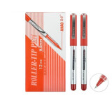 爱好 直液式中性笔学生全针管考试笔  子弹头商务签字水笔替芯 多款可选 0.5mm子弹头 红色12支 2000