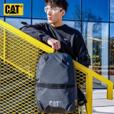 CAT卡特双肩包背包15.6英寸电脑包大容量PVC潮多口袋学生书包黑83977 黑色