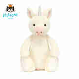 JELLYCAT英国害羞独角兽安抚毛绒玩具柔软陪伴儿童礼物 米色 31cm