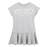 高田贤三 KENZO KIDS 奢侈品童装 女童灰色混纺连衣裙 KN30188 25 4A/4岁/104cm