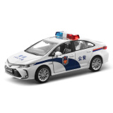 彩珀（CAIPO）1:33合金白色丰田卡罗拉警车模型公安警察声光回力开门儿童玩具男 1:33丰田卡罗拉警车-白色