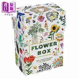 百花之盒：100张明信片 英文原版 Flower Box: 100 Postcards