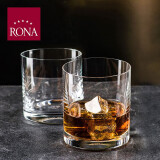 RONA捷克进口非铅水晶玻璃杯餐厅酒具长饮柯林杯300ml冷古典威士忌杯 威杯390ml【单个】