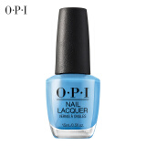 OPI 指甲油湖水蓝 15ml NLB83 很纯的天蓝色 持久不掉色快干环保指甲油 无毒不可剥美国正品美甲