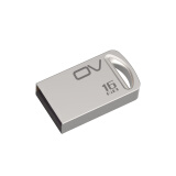 OV 16GB USB2.0 U盘 U-coin 银色 金属耐用 精致迷你