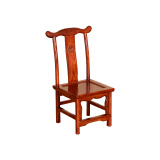 瑞呈堂 实木小椅子 家用实木简约休闲小椅子 靠背椅书房卧室阳台明清仿古家具 JT68 小单背椅红色