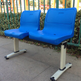 古奥德2人三人四人五人位塑料排椅公共座椅车站医院等候椅子公园椅 2人位