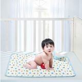 SAFTY DAD婴儿隔尿垫加大透气防水可洗棉宝宝老人护理小床垫婴儿车隔尿垫 M码 70x50cm