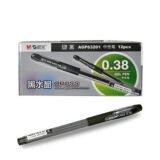 晨光（M&G） AGP63201 中性笔水笔0.38mm办公用品财务用笔  笔/笔芯2款可选 中性笔黑色一盒