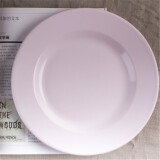 欧丽家搪瓷盘创意牛排盘老式搪瓷盘意面盘平盘碟子点心平盘 26cm糖果粉