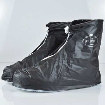 【京东商城】 时尚男款防水鞋套拉链男款防滑雨鞋套护脚套鞋旅游鞋套