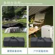 随灿 牛津布户外露营收纳袋天幕折叠桌椅帐篷床垫杂物鱼具收纳背包 收纳袋60cm*31cm高24cm【黑色】