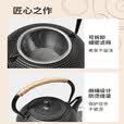 原始人铸铁茶壶围炉煮茶家用室内水壶烧水泡茶壶炭火炉茶壶 【茶话】900ML铸铁茶壶-含滤网/明火电陶炉通用