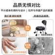 坤奉小凳子滑轮矮凳家用带娃小板凳换鞋凳圆凳移动万向轮沙发凳美缝凳 米白-简约款【不带靠背】