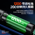 飞利浦（PHILIPS）强光手电筒变焦超亮Type-C充电穿天家用户外照明应急灯SFL2146