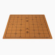 妙记象棋实木中国象棋70号桦木雕花高档套装露营MJ8199