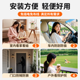 好趣监控免插电摄像头4g免流量家用4K超清免布线手机远程监控器室内360度无死角带夜视车载