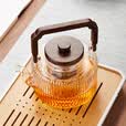 美斯尼 蒸煮一体茶壶玻璃煮茶器煮茶壶蒸茶壶提梁壶泡茶壶功夫茶具