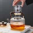 美斯尼 蒸煮一体茶壶玻璃煮茶器煮茶壶蒸茶壶提梁壶泡茶壶功夫茶具