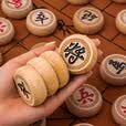 华圣榉木中国象棋实木5.0六一儿童节礼物高档送长辈皮棋盒象棋ZX-018