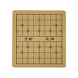 中国象棋围棋双面棋盘折叠pu绒面软布5子棋军棋垫棋盘图 50单面象棋盘