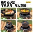 北乐卡式炉分体式户外炉具卡磁卡斯炉防爆红外线猛火炉露营装备全套 【钛金灰-双核炉】+收纳箱+转接头