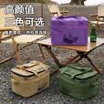 赫北营户外战术收纳包大容量折叠收纳箱野餐露营装备储物箱餐具厨具野外 咖色【23L】