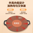 皇驰卡式炉户外烤盘麦饭石烤肉盘不粘锅铁板烧韩式烤肉锅电磁炉