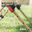 菱动力户外折叠椅露营躺椅月亮椅午休办公室躺椅钓鱼椅凳子便携椅 【折叠躺椅】四挡调节+腿托