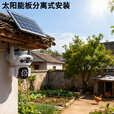 霸天安4G 太阳能室外监控AI摄像头 终身免流量无电无网免插电手机远程 监控器360度无死角带夜视全景高清